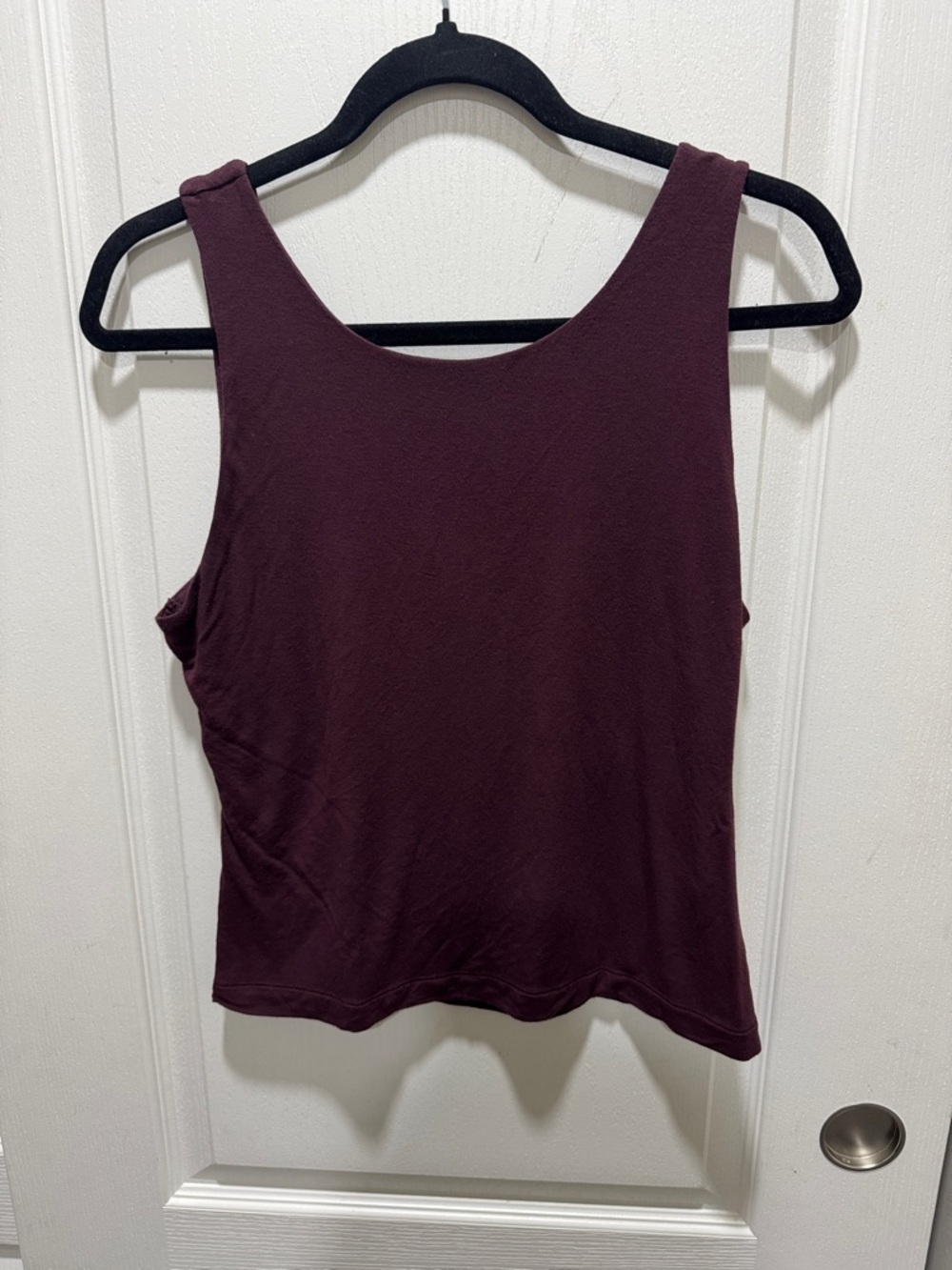 Banana Republic Burgundy Twist Front Tank Top M